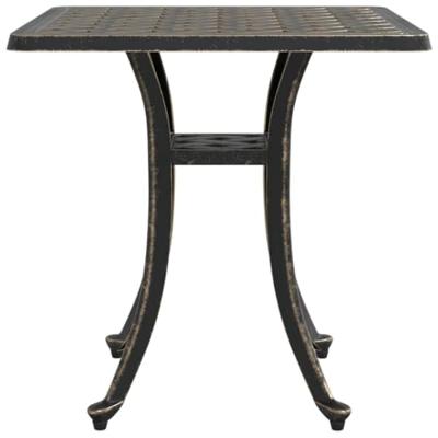 Tuintafel 53x53x53 cm gietaluminium bronskleurig