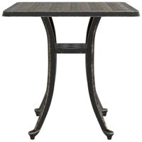 Tuintafel 53x53x53 cm gietaluminium bronskleurig - thumbnail