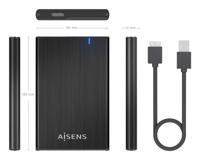 Externe Harde Schijf Aisens ASE-2528B Zwart - thumbnail