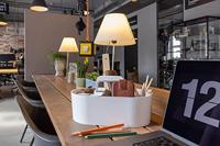 HAN HA-1200-12 Toolbox Loft Mobiele Organiser Sneeuw Wit 4 Vakken Met Uitneembaar Plateau Sneeuw Wit - thumbnail