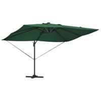 VidaXL Parasol groen 352 x 251 x 265 cm polyester en aluminium - thumbnail