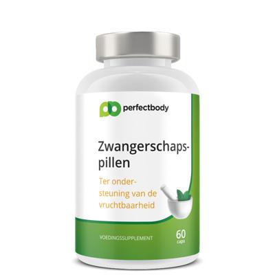 Zwangerschapscapsules - Met vitex, groene thee & vitamines - Voor vruchtbaarheid & kans op zwangerschap - 60 capsules PerfectBody
