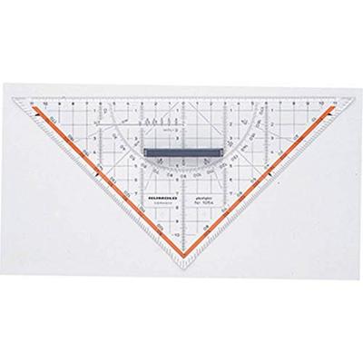 Rumold Geodriehoek 1054 Transparant Lengte schijne zijde: 25 cm