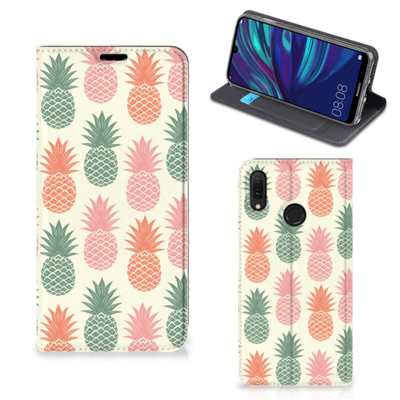 Huawei Y7 hoesje Y7 Pro (2019) | Flip Style Cover | Ananas Huawei Y7 hoesje Y7 Pro (2019) | Flip Style Cover | Ananas