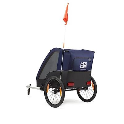 Polisport kindertrailer zonder wandelkit grijs/blauw