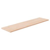Plank 80x20x1,5 cm onbehandeld massief eikenhout - thumbnail