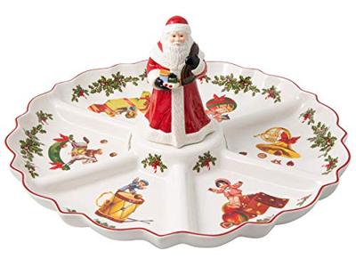 Villeroy & Boch Toy's Fantasy Vakjesschaal met Kerstman Villeroy & Boch Toy's Fantasy Vakjesschaal met Kerstman