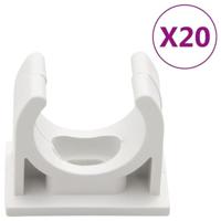 VidaXL Kabelgoten met klemmen ø25 mm 10 m pvc - thumbnail