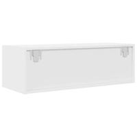 TV-meubel 80x31x25,5 cm bewerkt hout wit - thumbnail