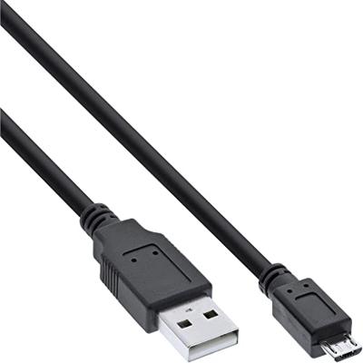 InLine 31710 1m USB A Micro-USB B Mannelijk Mannelijk Zwart USB-kabel