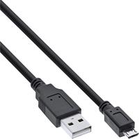 InLine 31710 1m USB A Micro-USB B Mannelijk Mannelijk Zwart USB-kabel - thumbnail
