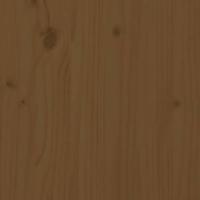 Tuinvoetenbanken en kussens 2 st massief grenenhout honingbruin - thumbnail