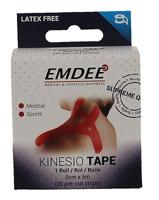 Emdee Kinesiologie Tape Kinesio Tape 20 Pre-Cut Strips Bandage Art.57813 5cmx5m 1Stuks - thumbnail
