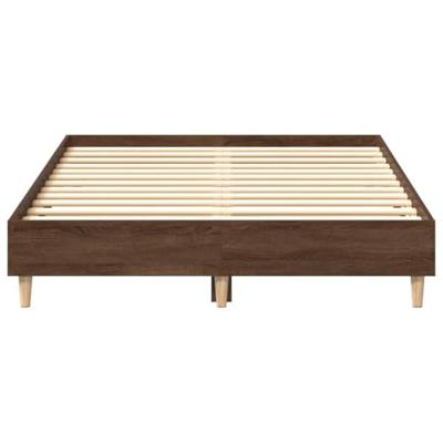 Bedframe zonder matras 120x190 cm spaanplaat bruin eikenkleurig Bedframe zonder matras 120x190 cm spaanplaat bruin eikenkleurig