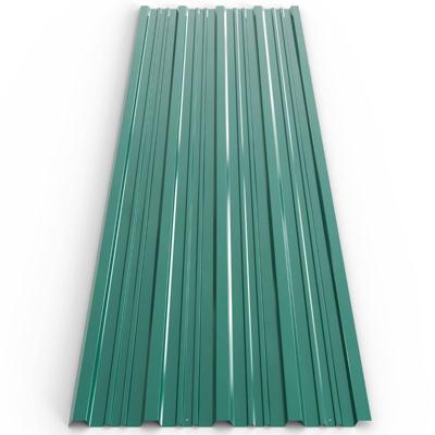 Metalen profielplaten voor dak of wandmontage groen , set 12 stuks Metalen profielplaten voor dak of wandmontage groen , set 12 stuks