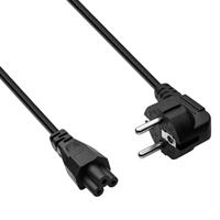 Akyga Stroom Adapterkabel [1x Randaarde stekker - 1x Apparaatbus C5] 1.50 m Zwart - thumbnail