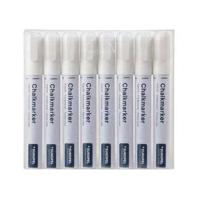 Quantore Krijtstift europel wit, 8st. - thumbnail