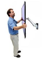 Ergotron 45-296-026 TV-beugel 76,2 cm (30) - 139,7 cm (55) Kantelbaar, Zwenkbaar, Roteerbaar, In hoogte verstelbaar, Uittrekbaar Constant Force-technologie - thumbnail