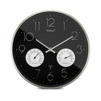 Mebus 12988 Wandklok Zendergestuurd 30 cm x 30 cm x 30 cm x 4.5 cm Zilver - thumbnail