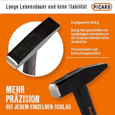 Picard Bankhamer | 800 g lengte 355 mm steellengte 355 mm | 3C-kunststof steel | 1 stuk - 0032700-0800 0032700-0800