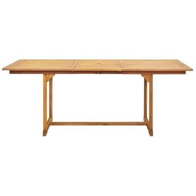 7-delige Tuinset poly rattan en massief hout zwart