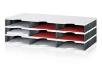 Vakkenset Styrodoc A4 9 vaks zwart/grijs - thumbnail