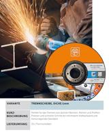 Fein 63709013010 Doorslijpschijf recht 125 mm 25 stuk(s) - thumbnail