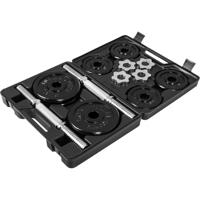 Dumbellset 20 kg Gietijzer incl. Koffer - thumbnail