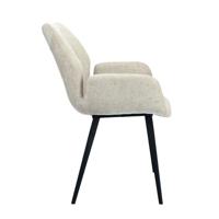 Eetkamerstoel Heesch - Beige - Textiel - thumbnail