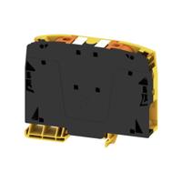 Weidmüller 2742100000 Doorgangsserieklem Push-In-klem, Steekaansluiting Zwart-geel 5 stuk(s) - thumbnail