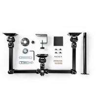 Nedis ergotmm100bk ergonomische monitorbeugel drie monitor-armen draai- en kantelbaar zwart - thumbnail