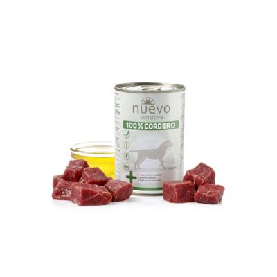 NUEVO Doos voor honden, 100% lam, 400 g, hond