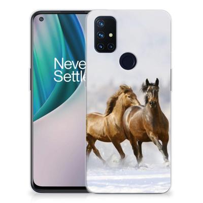 OnePlus Nord N10 5G | TPU Hoesje | Paarden OnePlus Nord N10 5G | TPU Hoesje | Paarden