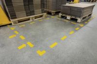 Durable 170204 Stelplaatsmarkering vorm -L- Signaalgeel 10 stuk(s) (l x b x h) 100 x 100 x 0.7 mm - thumbnail
