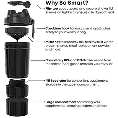 Smartshake Original2GO Neon Pink (600 ml) - thumbnail