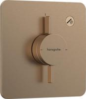 Hansgrohe DuoTurn Q kraan inbouw voor 1 functie, Brushed Bronze - thumbnail