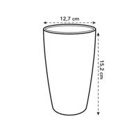 Elho brussels diamond orchideeën pot hoog 12,5 cm wit - thumbnail