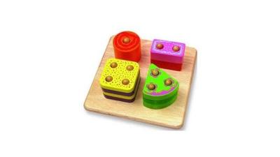 Pintoy houten tel en vormenpuzzel