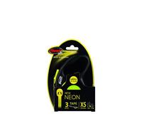 flexi Nieuw Neon XS Tape 3 m zwart/neon geel - thumbnail