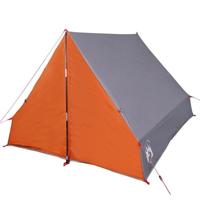 VidaXL Tent a-frame 2-persoons waterdicht grijs en oranje - thumbnail