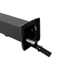 QAZQA Buitenlamp donkergrijs 80 cm met stopcontact IP44 - Malios - thumbnail