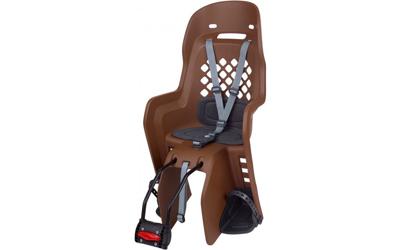 Polisport achterzitje joy frame bev. bruin donker grijs