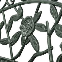 Tuinbank 100 cm gietaluminium groen - thumbnail