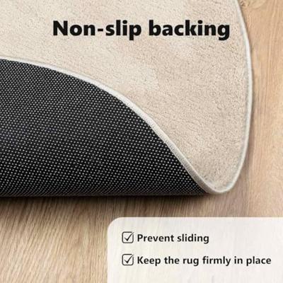 VidaXL Vloerkleden ovaal huarte beige 140 x 200 cm 100% polyester