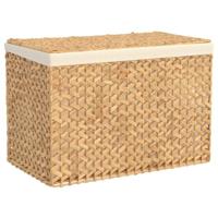 VidaXL Wasmand met 3 vakken 75x42,5x52 cm waterhyacint - thumbnail