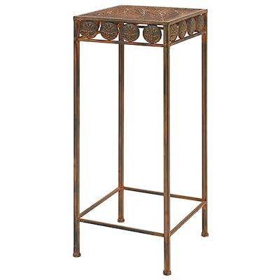 Plantenstandaardset vintage stijl metaal roestkleur 3-delig