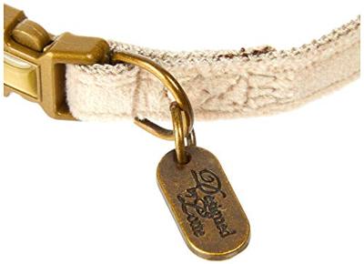 Beeztees K&Bz halsband kat velura, grijs, 20-30 x 10 mm, 150 g