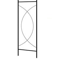 Tuinboog 150x34x240 cm ijzer zwart - thumbnail