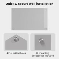 VidaXL Keuken spatscherm 2 pcs lichtgrijs 80 x 50 cm gehard glas - thumbnail