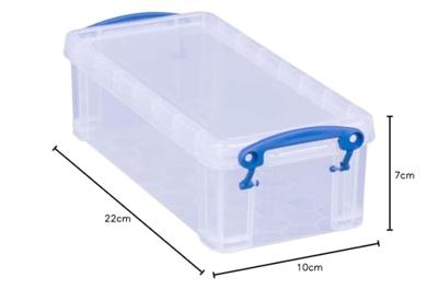Really Useful Box 0,9 liter, transparant Really Useful Box 0,9 liter, transparant